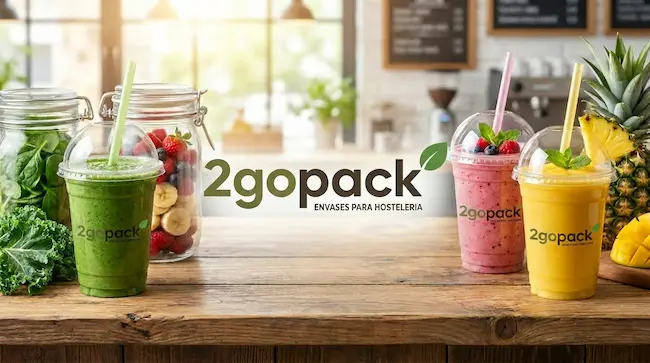 Envases PET para smoothies y bowls personalizados - 2GoPack Madrid